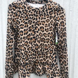 Kate Spade Animal Print Blouse Top